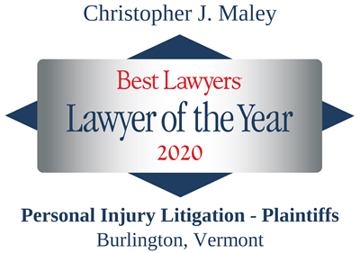 Best Lawyers Personal Injury Vermont award